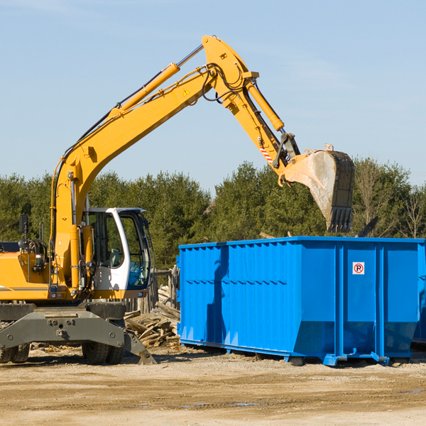 are there any restrictions on where a residential dumpster can be placed in Radford County